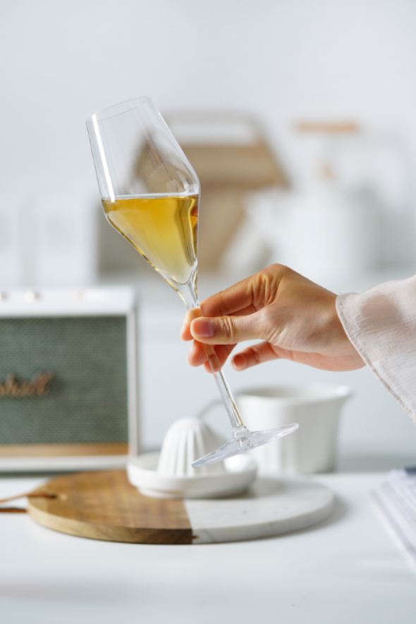 Cheer启尔 德国进口Flipped香槟杯 水晶玻璃 质感细腻通透